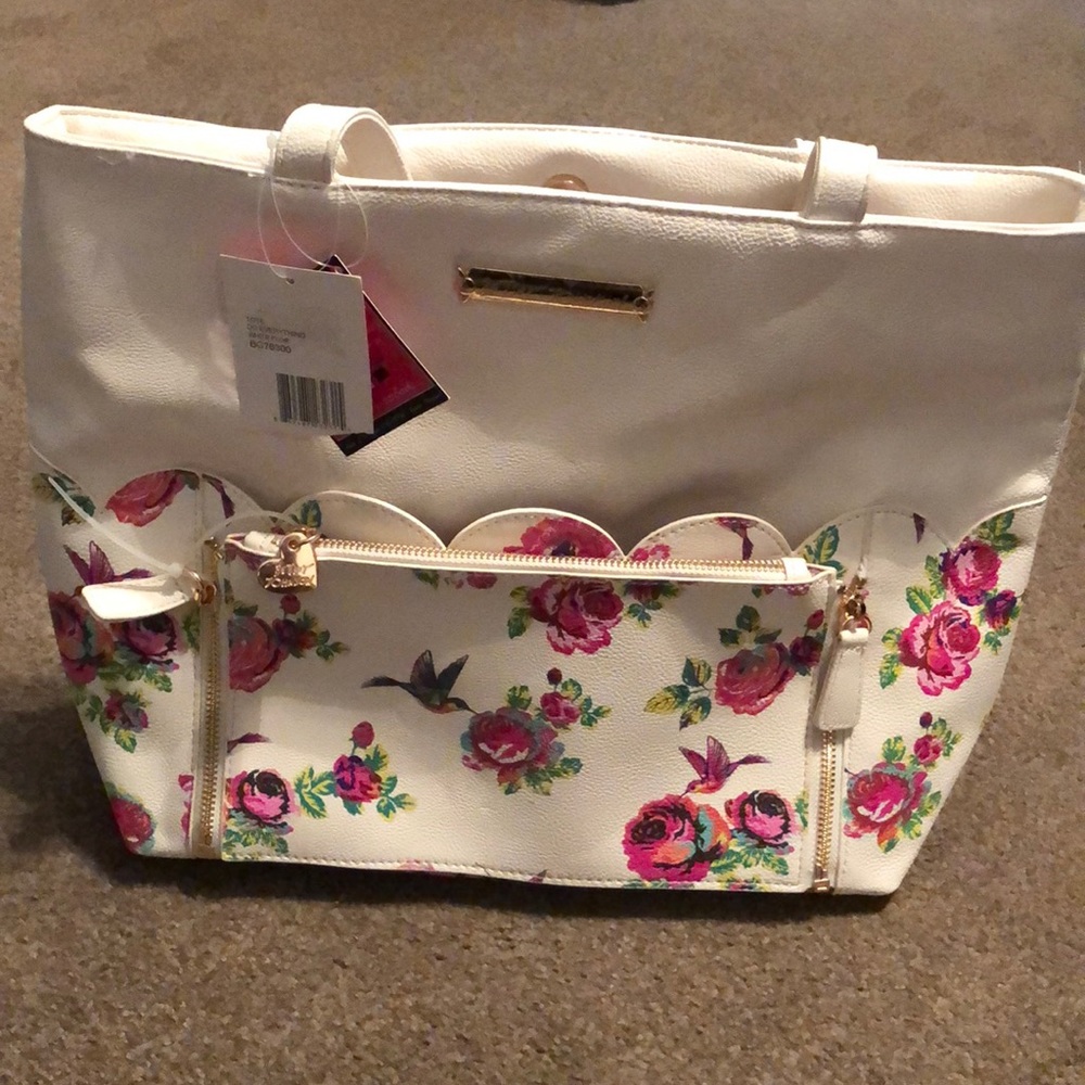 White Betsy Johnson purse